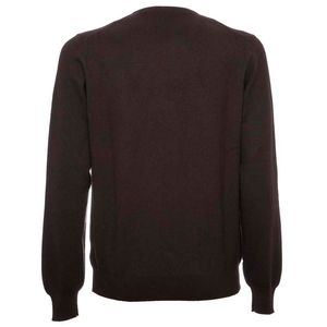 Maglione girocollo nero in cashmere