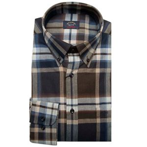 Heavy cotton shirt with large checks