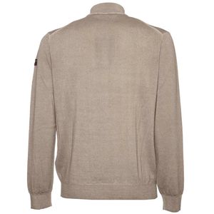 Half zip virgin wool sweater Gray