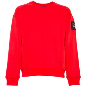 Crewneck sweatshirt with Red back logo