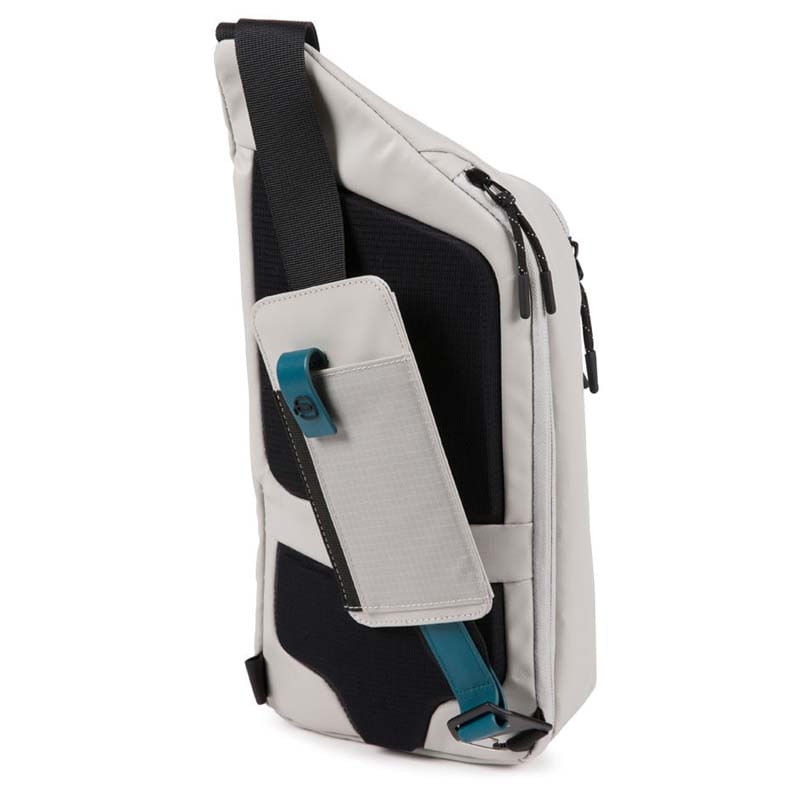 Piquadro - Marsupio porta Ipad in pelle e tessuto su Arteni.it