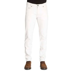 Jeans Modern bianco in cotone e lino