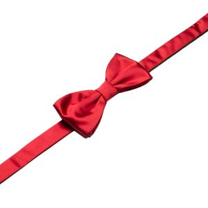Solid color silk bow tie