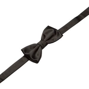 Solid color silk bow tie