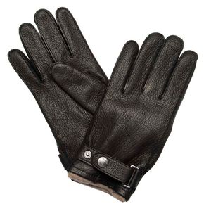 Guanti in pelle bottalata con fodera in cashmere