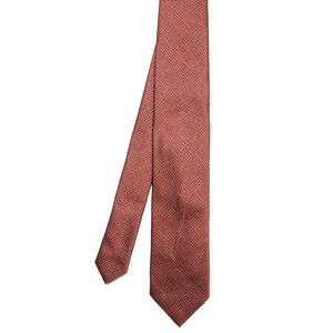 Patterned pure silk tie