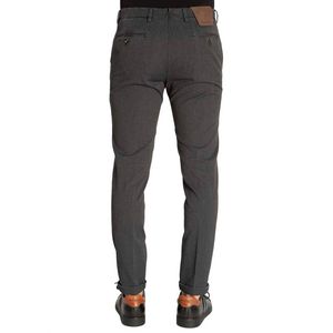 Pantalone blu navy houndstooth