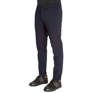 Pantalone blu navy in viscosa stretch