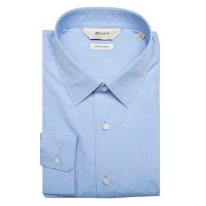 Light blue shirt in pure cotton