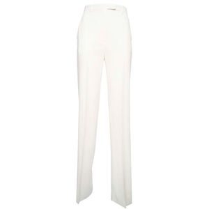 Pantalone bianco in lana vergine Mallo