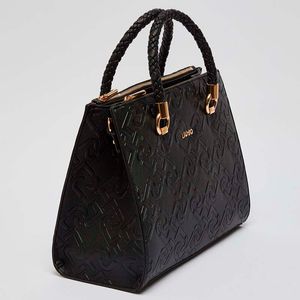 Handbag with monogram pattern