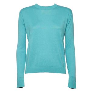 Maglione azzurra in seta e cotone Ribaldo