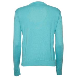 Maglione azzurra in seta e cotone Ribaldo