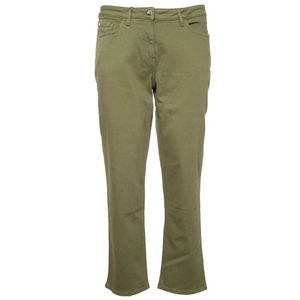 Solid color Rafia slim fit trousers