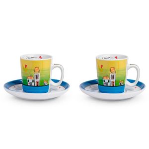Le Casette set of cups with saucers