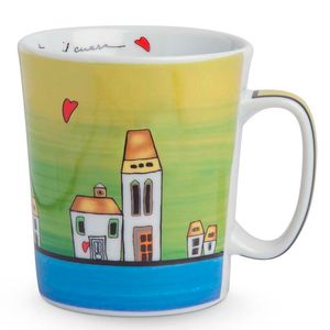 Le Casette blue mug