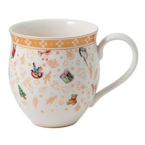 Toy's Delight white mug with handle