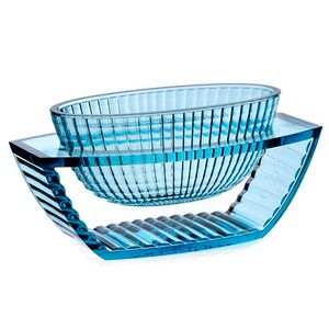 Vaso centrotavola U Shine blu