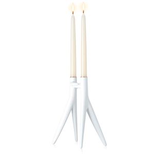 Porta candele Abbracciaio bianco