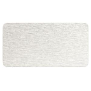 Piatto da portata rettangolare Manufacture Rock Blanc