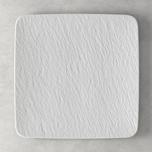 Piatto da portata quadrato Manufacture Rock Blanc