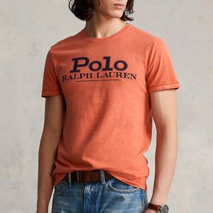 T-shirt College Orange Custom Slim Fit