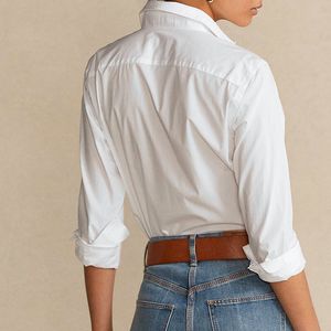 Classic Fit Stretch white shirt with pony
