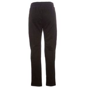 Black jogger trousers with logo and flag