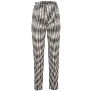 Houndstooth pants in cotton and wool