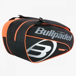 Tour black and orange padel racket bag