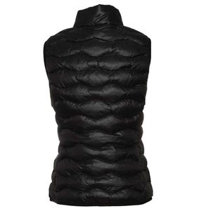 Padded wave quilted vest
