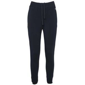 Blue high-waisted jogger trousers