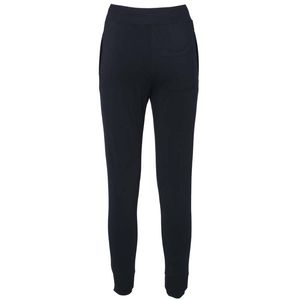 Blue high-waisted jogger trousers