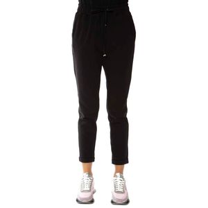 Black jogger trousers with turn-ups