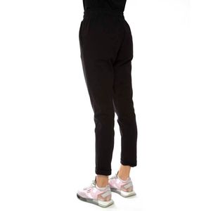 Black jogger trousers with turn-ups