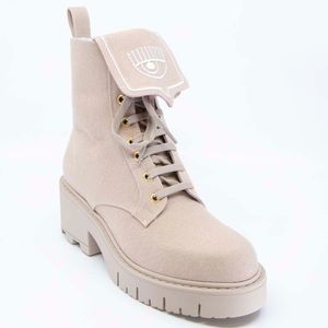 Taupe Ecodenim Boot Ankle Boot