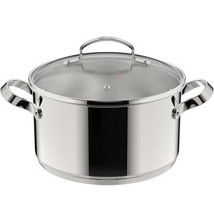 Casseruola fonda Icona Green con coperchio 16 cm