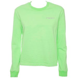 Fluo sweatshirt with glitter logo