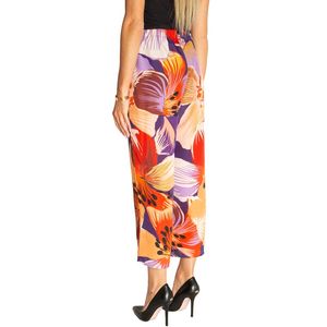 Cropped trousers in Riva satin