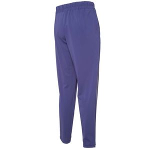 Purple satin jogger trousers