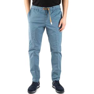Pantalone Greg azzurro in cotone stretch