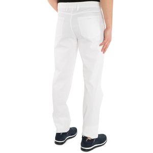 Pantalone bianco in cotone stretch