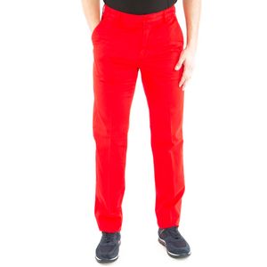 Pantalone chino rosso in cotone stretch