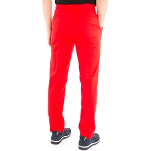 Pantalone chino rosso in cotone stretch