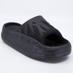 Nyu Slide black slippers