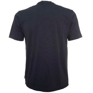 Navy blue jersey T-shirt with pocket