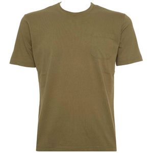 Green jersey T-shirt with pocket