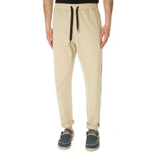 Cotton gabardine jogging trousers