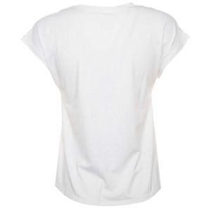 T-Shirt Dri-Fit bianca con swoosh nero