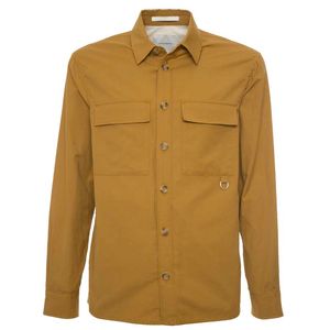 Cotton canvas shirt with large pocket